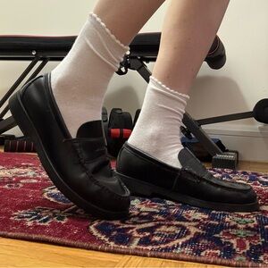 Sperry Black Leather Loafers Womens size US 8/EU38.5